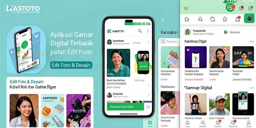 Antarmuka intuitif KASTOTO untuk pengeditan gambar digital.