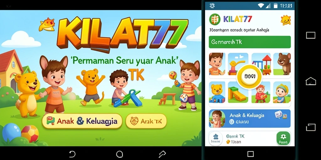Tampilan antarmuka KILAT77 yang menarik untuk anak-anak.