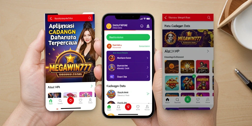Tampilan antarmuka MEGAWIN777 yang intuitif untuk cadangan data.