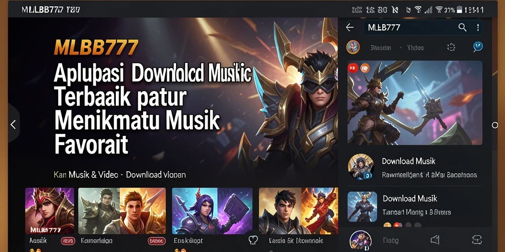 Antarmuka bersih dan sederhana dari MLBB777 untuk Download Musik.