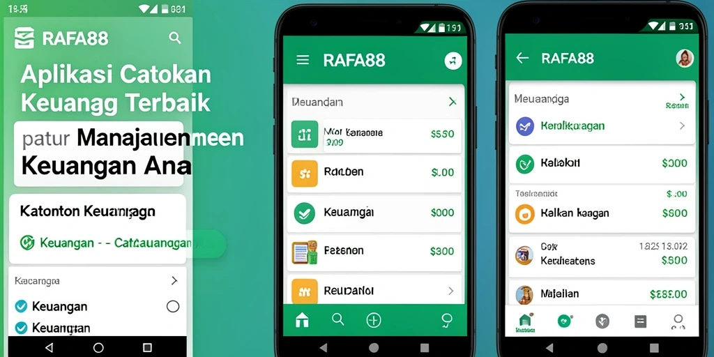 Tampilan antarmuka pengguna RAFA88 untuk catatan keuangan yang efisien.