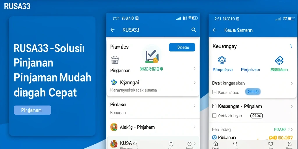 Antarmuka aplikasi RUSA33 yang sederhana dan mudah digunakan.