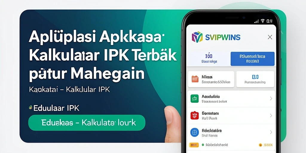 Tampilan antarmuka SVIPWINS yang sederhana dan fungsional untuk Kalkulator IPK.