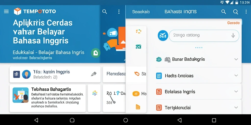 Tampilan antarmuka aplikasi TEMPOTOTO yang interaktif dan menarik.